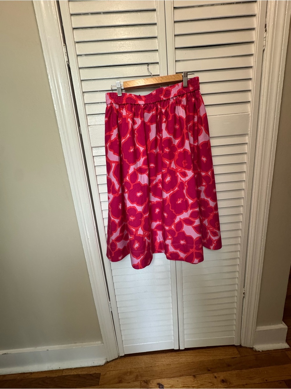 NWT Banana Republic Pink Floral A-Line Skirt